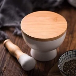 Porcelain Mortar And Pestle – Pill Crusher,Spice Grinder,Herb Bowl,Pesto Powder – Gift Ideal – With Anti-Slip Base And Grip – Molcajete For Seasoning,Paste And Guacamole. 8 Porcelain Mortar And Pestle – Pill Crusher,Spice Grinder,Herb Bowl,Pesto Powder – Gift Ideal – With Anti-Slip Base And Grip – Molcajete For Seasoning,Paste And Guacamole. -Peugeot Shop 413FEEcjXGL