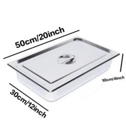 4 Pcs Hotel Pan Steam Table Pans With Lid, 4" Deep Full Size Stainless Steel Food Pan With Cover, Buffet Servers Pans Food Warmer Catering Pan Hot Steam Tray Water Pan For Restaurant Commercial 16 4 Pcs Hotel Pan Steam Table Pans With Lid, 4" Deep Full Size Stainless Steel Food Pan With Cover, Buffet Servers Pans Food Warmer Catering Pan Hot Steam Tray Water Pan For Restaurant Commercial -Peugeot Shop 413Kw00sXdL