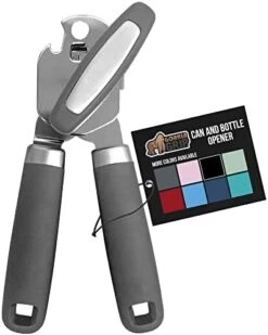 Heavy Duty Stainless Steel Smooth Edge Manual Hand Held Can Opener With Soft Touch Handle, Rust Proof Oversized Handheld Easy Turn Knob, Best Large Lid Openers For Kitchen, Black 23 Heavy Duty Stainless Steel Smooth Edge Manual Hand Held Can Opener With Soft Touch Handle, Rust Proof Oversized Handheld Easy Turn Knob, Best Large Lid Openers For Kitchen, Black -Peugeot Shop 413MFhKrLTL. AC