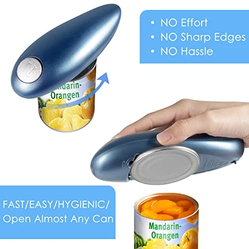 Electric Can Opener For Kitchen, Hands Free Can Opener With Smooth Edges Safe Battery Operated Operation, Automatic Can Opener For Kitchen Arthritis And Seniors,Best Kitchen Gadget For Almost Size Can 4 Electric Can Opener For Kitchen, Hands Free Can Opener With Smooth Edges Safe Battery Operated Operation, Automatic Can Opener For Kitchen Arthritis And Seniors,Best Kitchen Gadget For Almost Size Can - Image 4