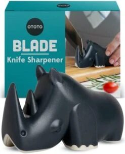 Blade Knife Sharpener - Keep Knife Sharper With The Best Knife Sharpener - Fun Kitchen Gadgets BPA-free & Dishwasher-Safe Kitchen Knife Sharpener - Dimensions: 3.62 X 1.69 X 2.09 Inches -Peugeot Shop 413bAGpBUoL. AC
