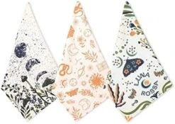 Kitchen Towels With Hanging Loop, Set Of 3-100% Cotton Kitchen Towels And Dishcloths Sets, Kitchen Hand Towels For Home, Farmhouse Dish Towels Or Tea Towels, 20 X 26 Inches (Luna Rosa) -Peugeot Shop 413cgC2lBL. AC