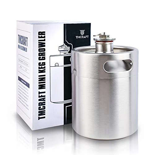 TMCRAFT 64OZ Stainless Steel Mini Keg, Portable Beer Growler With Exhaust Valve Designed Cap To Keep Beverage Fresh. 1 TMCRAFT 64OZ Stainless Steel Mini Keg, Portable Beer Growler With Exhaust Valve Designed Cap To Keep Beverage Fresh.