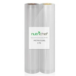 Two 8" X10' 4 Mil Commercial Grade Vacuum Sealer Food Storage Rolls | Create Your Own Size Bag, Brands, Clear