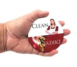 Big 3.5” Dirty Clean Dishwasher Magnet Ends Common Kitchen Problem. Adheres To Any Surface. Red And White. -Peugeot Shop 413iXvL8lbL