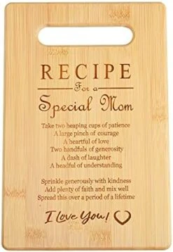 Unique Birthday Gifts For Mom Bamboo Cutting Board Engraved Kitchen Christmas Gifts(M5) -Peugeot Shop 413oN6KQOWL. AC