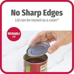 Cook Can Opener, Safe Cut Manual Can Opener, No Sharp Can Edges, Black 8 Cook Can Opener, Safe Cut Manual Can Opener, No Sharp Can Edges, Black -Peugeot Shop 413rx8yqGgL