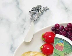 Mermaid Cheese Spreader, 4 3/4" L, Sliver