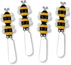 Cheese And Butter Spreader Knives 4-Piece Hand Painted Resin Handle With Stainless Steel Blade Multipurpose Cheese Spreader Set (Blueberry) 19 Cheese And Butter Spreader Knives 4-Piece Hand Painted Resin Handle With Stainless Steel Blade Multipurpose Cheese Spreader Set (Blueberry) -Peugeot Shop 41476YT L. AC