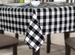 Ountryside Classic Gingham Buffalo Check Plaid Tablecloth- Premium Cotton- Halloween Harvest Autumn Fall Thanksgiving Holiday Christmas Xmas Dining Celebration Festive Party - 60x102 Red -Peugeot Shop 414AjWbiQHL. AC