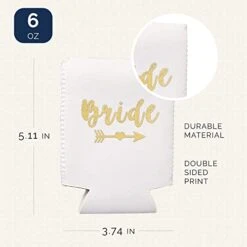 I Do Crew And Bride Bachelorette Party Can Coolers, Set Of 12 Beer Can Coolies, Perfect Bachelorette Party Decorations And Bridesmaid Gifts (Navy Blue) -Peugeot Shop 414E7yUz2UL