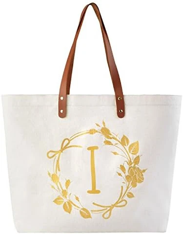 ELEGANTPARK Monogrammed Gifts For Women Canvas Tote Bag Personalized Birthday Gifts Bag Present Bag For Mom Friend Sister Teacher Bridesmaid Graduation Gifts Bag With Pocket Initial T Letter 13 ELEGANTPARK Monogrammed Gifts For Women Canvas Tote Bag Personalized Birthday Gifts Bag Present Bag For Mom Friend Sister Teacher Bridesmaid Graduation Gifts Bag With Pocket Initial T Letter - Image 13