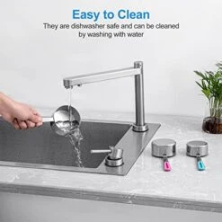 11Pcs Stainless Steel Measuring Cups And Spoons Set, Stackable Metal Measure Cup, Widely Used Kitchen Dry Food, Cooking Baking Measurements (Kitchen Funnel) -Peugeot Shop 414WdFub4xL 1