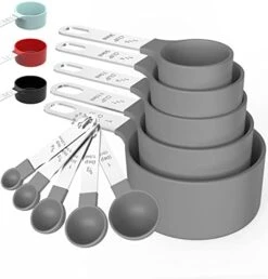 Measuring Cups & Spoons Set, Stackable Cups And Spoons, Nesting Measure Cups With Stainless Steel Handle, Kitchen Gadgets For Cooking & Baking (5+5, Black) 20 Measuring Cups & Spoons Set, Stackable Cups And Spoons, Nesting Measure Cups With Stainless Steel Handle, Kitchen Gadgets For Cooking & Baking (5+5, Black) -Peugeot Shop 414ZCMnJB7L. AC