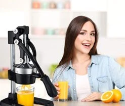 Large Citrus Juicer Best Press For Orange, Lime And Lemon Squeezer Manual Cold Press Juicer - Maximum Juice Extractor Heavy Duty Base Juicer Machines Commercial Non Electric Lemon Juicer With Handle Non Skid Suction Cup Base GMJ9970 -Peugeot Shop 414ZtEegw5L