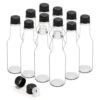 12 Pack 150 Ml 5 Oz Clear Glass Hot Sauce Bottles With Liner Inner And Plastic Caps. Home Brewing Wine & Juicing Bottles For Beverage, Sparkling Wine,Decor,Food Storage. BPA-FREE & Dishware Safe.