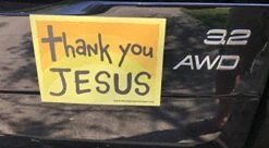 Thank You Jesus Magnet Signs - Size: 4.5 X 6 -Peugeot Shop 414hbMQtlKL
