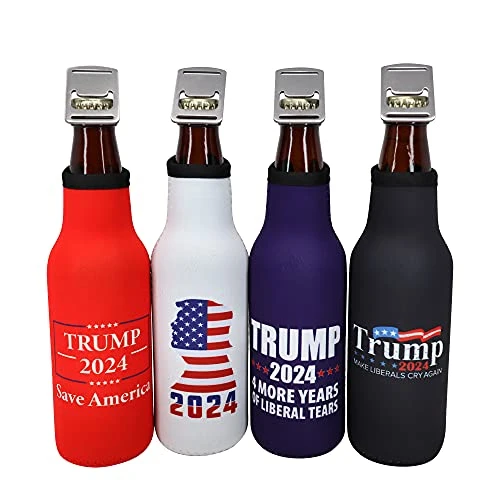 Rump 2024 Beer Bottle Insulator - Donald Trump Gifts MAGA Save America,Make Liberals Cry Again,Four More Years Of Liberal Tears,Insulated Cooler Sleeve With Zipper,Built-In Removable Bottle Opener 1 Rump 2024 Beer Bottle Insulator - Donald Trump Gifts MAGA Save America,Make Liberals Cry Again,Four More Years Of Liberal Tears,Insulated Cooler Sleeve With Zipper,Built-In Removable Bottle Opener