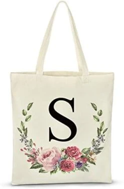 Personalized Floral Initial Tote Bag For Women Canvas Tote Bags Reusable Grocery Bags Shopping Bags 28 Personalized Floral Initial Tote Bag For Women Canvas Tote Bags Reusable Grocery Bags Shopping Bags -Peugeot Shop 414lxqUWQL. AC