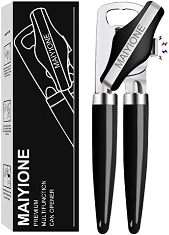 - Safe Cut Can Opener Manual Handheld, No-Trouble-Lid-Lift Can Opener With Magnet, Built In Bottle Opener, Stainless Steel Sharp Blade, Heavy Duty And Easy To Use Large Turn Knob, Aqua Sky 5 - Safe Cut Can Opener Manual Handheld, No-Trouble-Lid-Lift Can Opener With Magnet, Built In Bottle Opener, Stainless Steel Sharp Blade, Heavy Duty And Easy To Use Large Turn Knob, Aqua Sky - Image 5