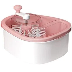FEMUN Salad Spinner,Vegetable Washer,Fruit Washer,Salad Spinners Best Rated,Salad Spinner Large,Lettuce Spinner,Manual Joystick Rotation, Suitable For Vegetables, Fruits, Kitchen,Household.