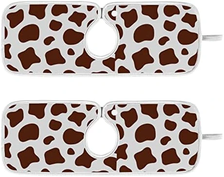 Kcldeci 2 Pack Faucet Mat Splash Guard For Kitchen Sink,Cow Pattern 23x5 Inch Faucet Handle Drip Catcher Tray Absorbent Mat Fast Dry Mat For Kitchen, Bathroom 8 Kcldeci 2 Pack Faucet Mat Splash Guard For Kitchen Sink,Cow Pattern 23x5 Inch Faucet Handle Drip Catcher Tray Absorbent Mat Fast Dry Mat For Kitchen, Bathroom - Image 8