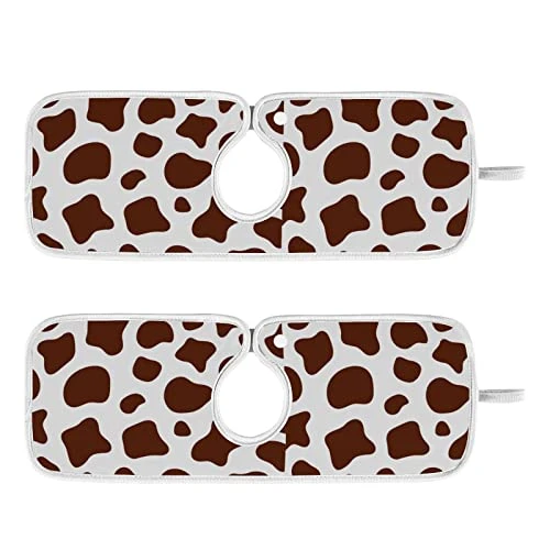 Kcldeci 2 Pack Faucet Mat Splash Guard For Kitchen Sink,Cow Pattern 23x5 Inch Faucet Handle Drip Catcher Tray Absorbent Mat Fast Dry Mat For Kitchen, Bathroom 1 Kcldeci 2 Pack Faucet Mat Splash Guard For Kitchen Sink,Cow Pattern 23x5 Inch Faucet Handle Drip Catcher Tray Absorbent Mat Fast Dry Mat For Kitchen, Bathroom