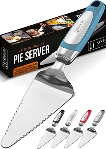 Pie Server, Essential Kitchen Tool, Serrated On Both Sides, Great For Right Or Left Handed Chef, Stainless Steel Flatware, Cake Cutter, Gray 5 Pie Server, Essential Kitchen Tool, Serrated On Both Sides, Great For Right Or Left Handed Chef, Stainless Steel Flatware, Cake Cutter, Gray - Image 5