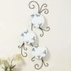 MyGift Wall Mounted Decorative Black Metal Vertical Plate Holder Display Stand, 3 Tier Rack For Large Collectible Plates