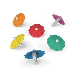 Genuine Fred MY TAI Umbrella Drink Markers, Set Of 6