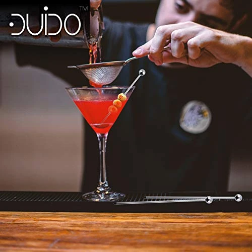 Cocktail Picks Stainless Steel Toothpicks - (12 Pack / 4 Inch) Martini Picks Reusable Fancy Metal Drink Skewers Garnish Sticks For Martini Olives Appetizers Bloody Mary Brandied 2 Cocktail Picks Stainless Steel Toothpicks - (12 Pack / 4 Inch) Martini Picks Reusable Fancy Metal Drink Skewers Garnish Sticks For Martini Olives Appetizers Bloody Mary Brandied - Image 2