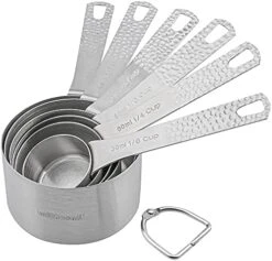 Measuring Cups And Spoons Set, Copper Measuring Cups And Spoons Set, Stainless Steel Measuring Cups And Spoons, Copper Plated Measuring Cups Spoons, 6 Measurer Cups, 7 Measurement Spoons -Peugeot Shop 415KBv4ILS. AC