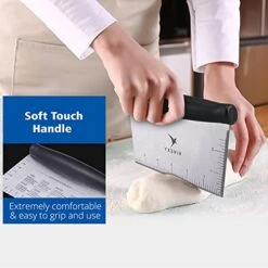 Griddle Scraper Stainless Steel – Grill Scraper For Griddle, Griddle Scraper Tool, Flat Top Grill Scraper, Dough Scraper Use For Chopping, Dicing, Cutting, Mixing Food And Cleaning -Peugeot Shop 415SI85vqWS