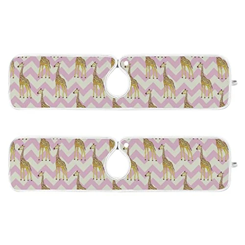 Kcldeci 2 Pack Faucet Mat Splash Guard For Kitchen Sink,Giraffe Pattern Illustration 23x5 Inch Faucet Handle Drip Catcher Tray Absorbent Mat Fast Dry Mat For Kitchen, Bathroom 2 Kcldeci 2 Pack Faucet Mat Splash Guard For Kitchen Sink,Giraffe Pattern Illustration 23x5 Inch Faucet Handle Drip Catcher Tray Absorbent Mat Fast Dry Mat For Kitchen, Bathroom - Image 2