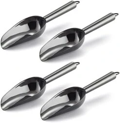 Mini Scoop, E-far 3 Ounce Stainless Steel Kitchen Utility Scoops, Ideal For Candy/Ice Cube/Flour/Sugar/Coffee Bean/Protein Powder, Food Grade & Anti Rust, Easy Clean & Dishwasher Safe (4 Pack) 24 Mini Scoop, E-far 3 Ounce Stainless Steel Kitchen Utility Scoops, Ideal For Candy/Ice Cube/Flour/Sugar/Coffee Bean/Protein Powder, Food Grade & Anti Rust, Easy Clean & Dishwasher Safe (4 Pack) -Peugeot Shop 415T3uzoaFL. AC