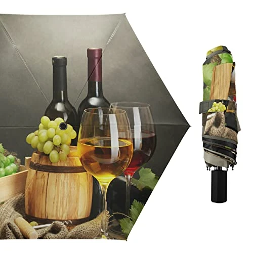 Parasol Folding Umbrella, Reinforced Windproof Waterproof, Portable Compact Anti-UV Sun Rain Protection For Travel Outdoor 2 Parasol Folding Umbrella, Reinforced Windproof Waterproof, Portable Compact Anti-UV Sun Rain Protection For Travel Outdoor - Image 2