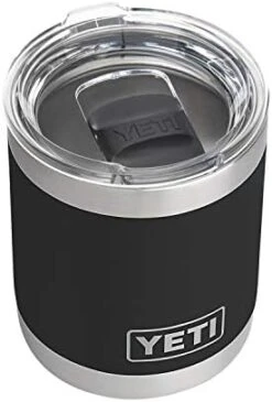 Yeti Rambler 10 Oz Lowball, Vacuum Insulated, Stainless Steel With MagSlider Lid, Black -Peugeot Shop 415UFp2FI6L. AC
