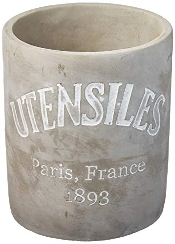 Concrete Utensils Crock, Gray (4584006) 1 Concrete Utensils Crock, Gray (4584006)