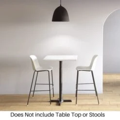 Counter Height Metal Table Base For Restaurants 22W X22D X34.75 H | Our Cast Iron Table Base Is Perfect For Restaurants, Coffee Shops, Lounge Areas, And More| THT203-22CH Made In North America