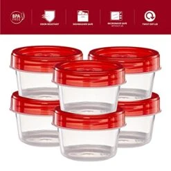 (4 Ounce 10 Pack) Twist Cap Containers Clear Bottom With Red Top Screw On Lids Twist Top Food Storage Freezer Reusable Containers 19 (4 Ounce 10 Pack) Twist Cap Containers Clear Bottom With Red Top Screw On Lids Twist Top Food Storage Freezer Reusable Containers -Peugeot Shop 415arEjZ3yL
