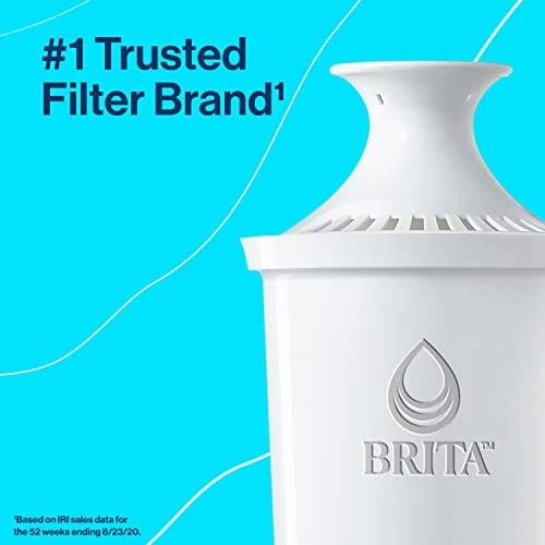 Brita Large 10 Cup Water Filter Pitcher With 1 Standard Filter, BPA Free, Everyday, White (Design May Vary) 2 Brita Large 10 Cup Water Filter Pitcher With 1 Standard Filter, BPA Free, Everyday, White (Design May Vary) - Image 2