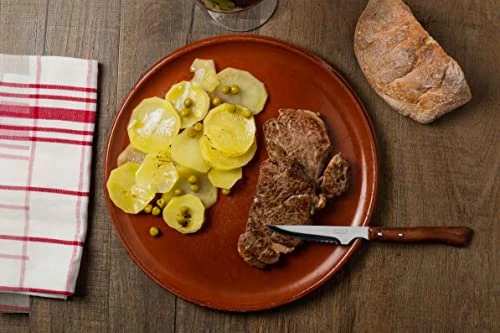 6 Piece Steak Knife Set 4,3 Inch. Pocket Knife Pack With Pearl Edge For Cutting And Fillet Meat. Stainless Steel Serrated Blade And Beech Wood Handle. Series Mesa 4 6 Piece Steak Knife Set 4,3 Inch. Pocket Knife Pack With Pearl Edge For Cutting And Fillet Meat. Stainless Steel Serrated Blade And Beech Wood Handle. Series Mesa - Image 4