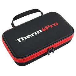 TP99 Hard Carrying Case Storage Bag For TP-20, TP-08S, TP-07 Wireless Remote Digital Cooking Food Meat Thermometer, Shockproof Waterproof Black Travel Protective Case/Box/Organizer