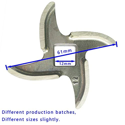 2 Pack #12 Meat Grinder Blade Stainless Steel Knife Cutter Replacement For Grinders, Please Check The Size And Shape 3 2 Pack #12 Meat Grinder Blade Stainless Steel Knife Cutter Replacement For Grinders, Please Check The Size And Shape - Image 3