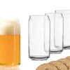 Codesign Drinkware Beer Glass Can Shaped 20 Oz Beer Glasses 4 Pack W/coasters