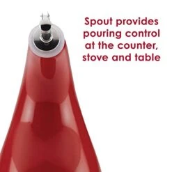 Solid Glaze EVOO Olive Oil Bottle Dispenser With Spout, 24 Ounce, Red 8 Solid Glaze EVOO Olive Oil Bottle Dispenser With Spout, 24 Ounce, Red -Peugeot Shop 415vwJWnK2L