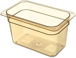 3086213 StorPlus High-Heat Third-Size Food Pan, 5.7 Qt. Capacity, 12-3/4 X 7 X 6", Amber (Case Of 6) -Peugeot Shop 4162KEGCCeL
