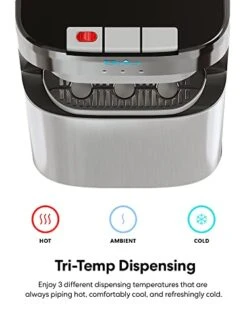 Brio CLBL420V2 Bottom Loading Water Cooler Dispenser For 3 & 5 Gallon Bottles - 3 Temperatures With Hot, Room & Cold Spouts, Child Safety Lock, LED Display With Empty Bottle Alert, Stainless Steel 10 Brio CLBL420V2 Bottom Loading Water Cooler Dispenser For 3 & 5 Gallon Bottles - 3 Temperatures With Hot, Room & Cold Spouts, Child Safety Lock, LED Display With Empty Bottle Alert, Stainless Steel -Peugeot Shop 4163Y37yQKL