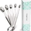 5-Piece Mini Measuring Spoons Set, Stainless Steel Metal