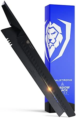 Slicing & Carving Knife - 12" - Shadow Black Series - Black Titanium Nitride Coated - High Carbon - 7CR17MOV-X Vacuum Treated Steel- Sheath - NSF Certified 6 Slicing & Carving Knife - 12" - Shadow Black Series - Black Titanium Nitride Coated - High Carbon - 7CR17MOV-X Vacuum Treated Steel- Sheath - NSF Certified - Image 6